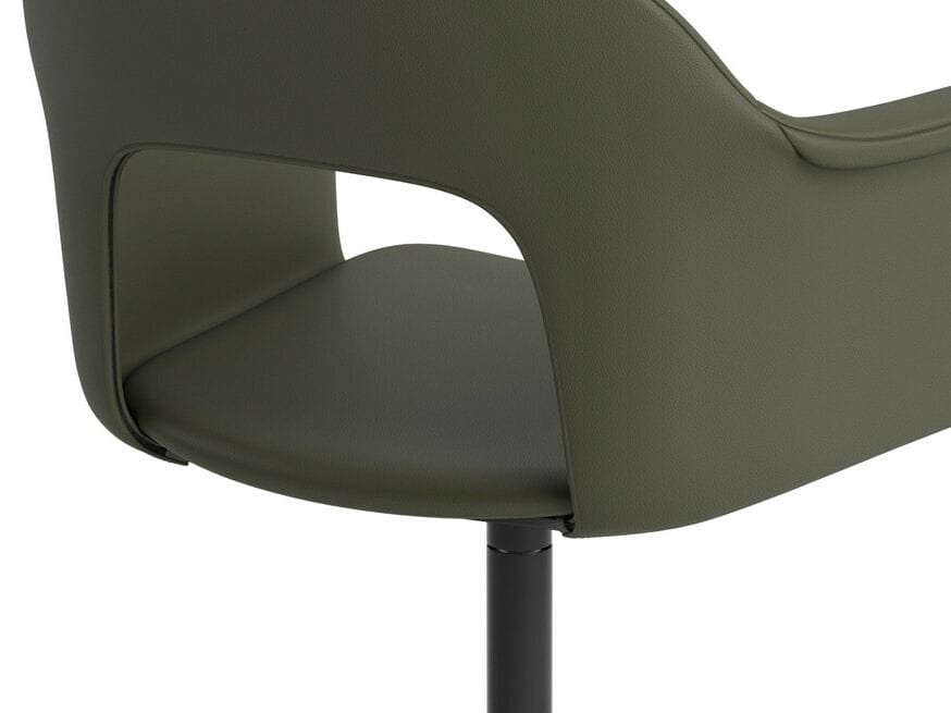 Вращающийся мягкий стул с подлокотниками Hay макет ARCH-00039533 - Вид №1