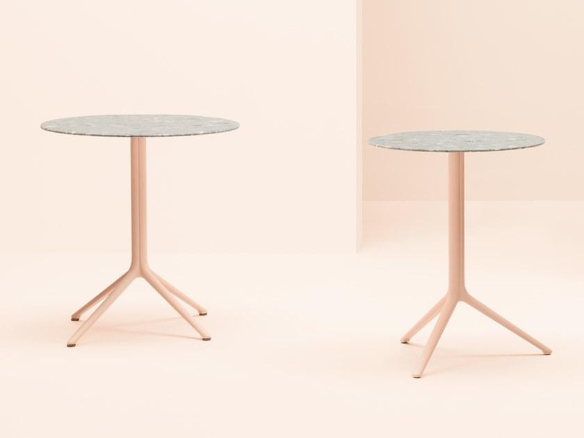 Pedrali Круглый алюминиевый стол с основанием 4 звезды sun-id-1438859 - Вид №5