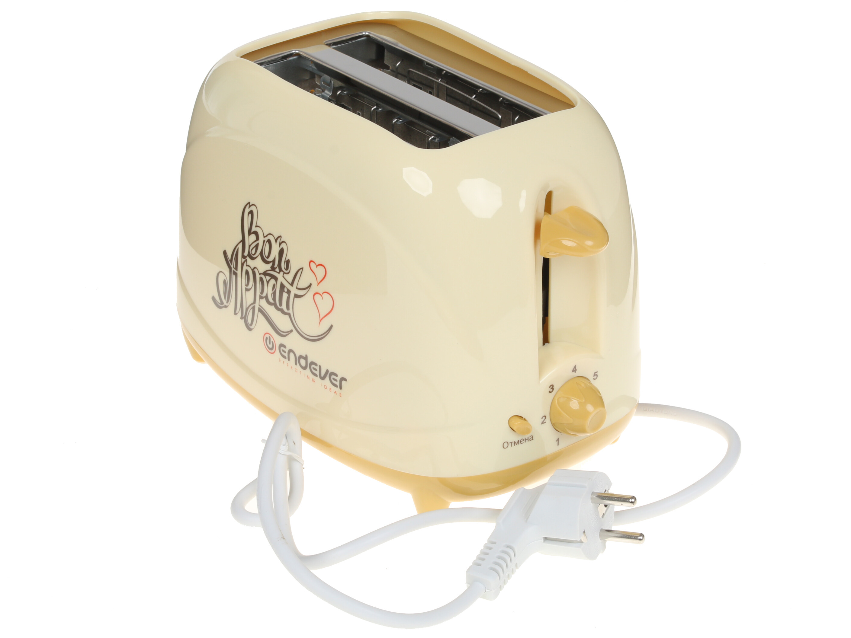 1194210 Тостер Endever Skyline ST-106 бежевый STDN-0032825 - Вид №5