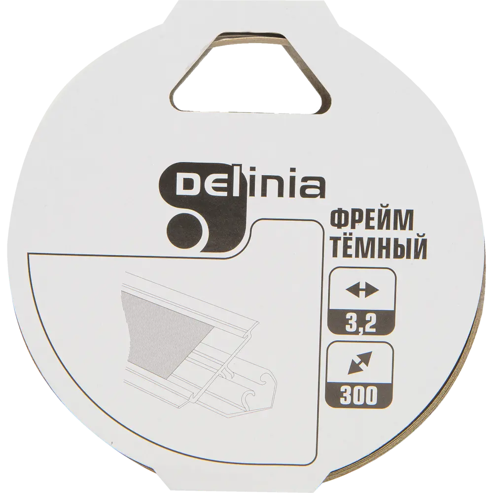 Кромка «Фрейм тёмный» для плинтуса, 300 см, цвет коричневый DELINIA STLM-2037385 - Вид №2