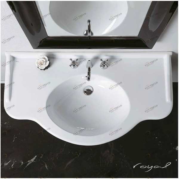 40129 Подвесная раковина настенная прямоугольная Althea Ceramica  белая 