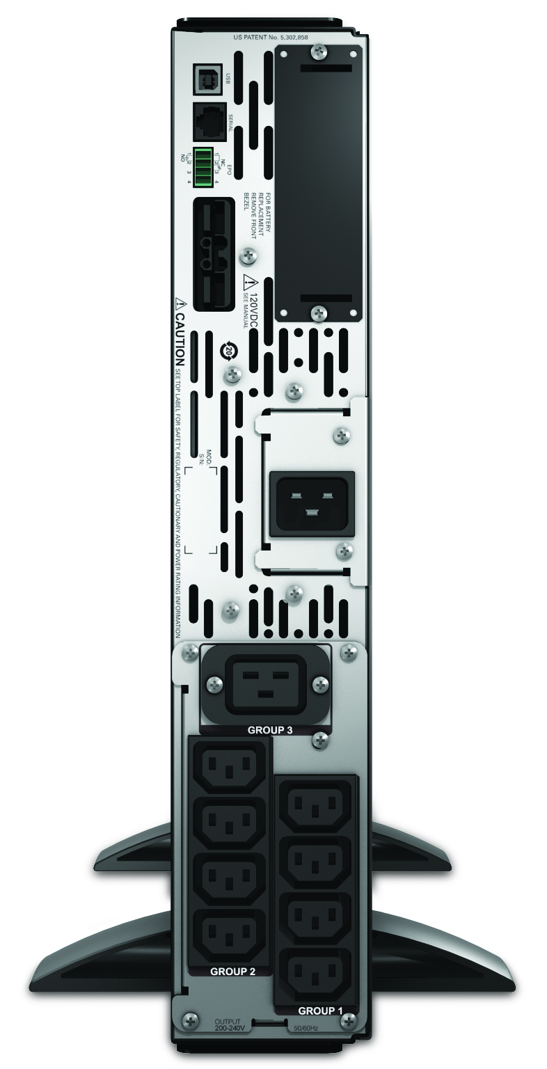 SMX2200RMHV2U Smart-ups x 1980 watts / 2200va rack/tower lcd 200-240v, interface port smartslot, usb, extended runtime model, 2 u APC Santreyd  - Вид №2