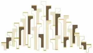 JOSÉ LEITE DE CASTRO Настенный декоративный предмет из латуни  14303631