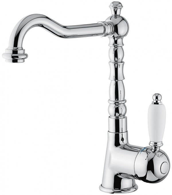 40513CO Смеситель Laguna с донным клапаном для раковины, цвет хром-золото EMMEVI