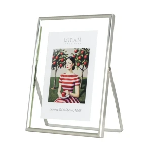 Рамка без паспарту Мирам 15x20 см цвет серебряный