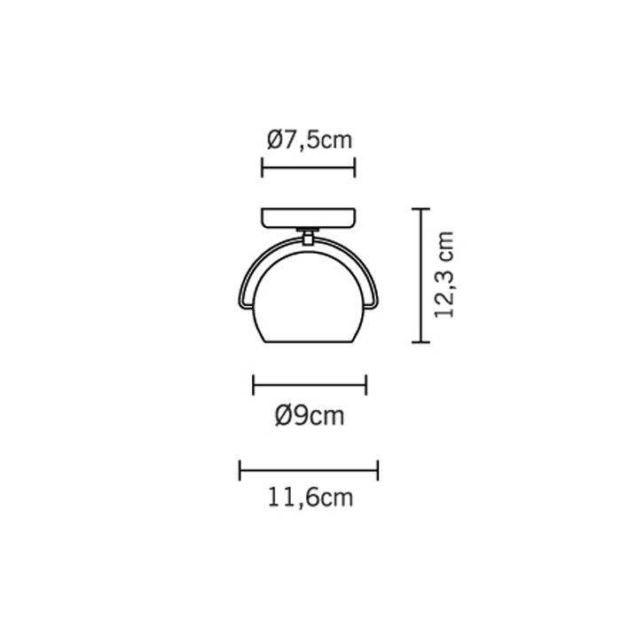 Fabbian Beluga Colour D57G13 43 настенный///потолочный 61829 - Вид №2