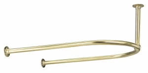 Traditional bathrooms Vintage Duschvorhangstange HALBOVAL Scr2.1.nk