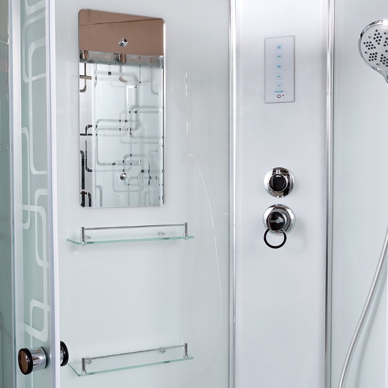 ЕМ2712 L N (без крыши) Душевая кабина DETO Серия ЕМ ЕМ4590 с электрикой (эл.) - Вид №23