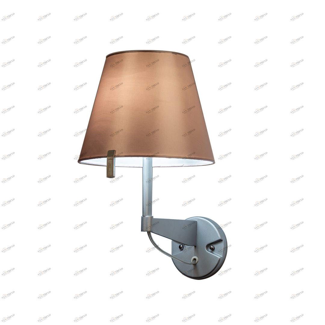 Бра с шелковым абажуром золотое Frezia Light 91161 FREZIA LIGHT  00-3953643 Золото;серебро 