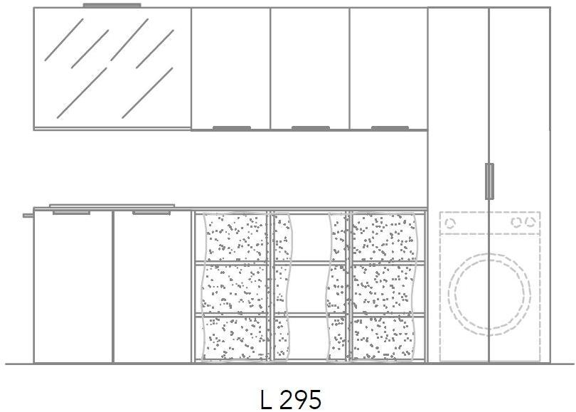 Ideagroup Шкаф для стирки из меламина с раковиной для стиральной машины Kandy sun-id-1362200 - Вид №6