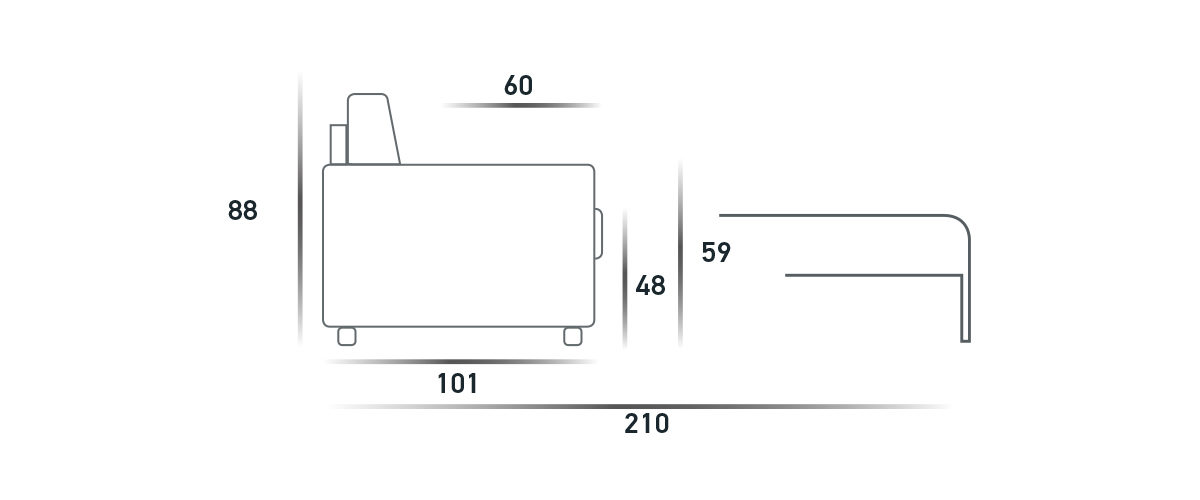 Диваны Divano 2 Posti Maxi Spaziorelaxitalia  Frank Frank Divano 2 Posti Maxi - Вид №4