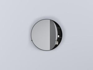 CASPCT-NM Round Box: Зеркальный шкафчик круглый с крашенной рамой 90 cielo I Catini