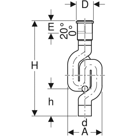 GEBERIT 367.813.16.1 Сифон Geberit PE, с окном технического обслуживания  - Вид №2