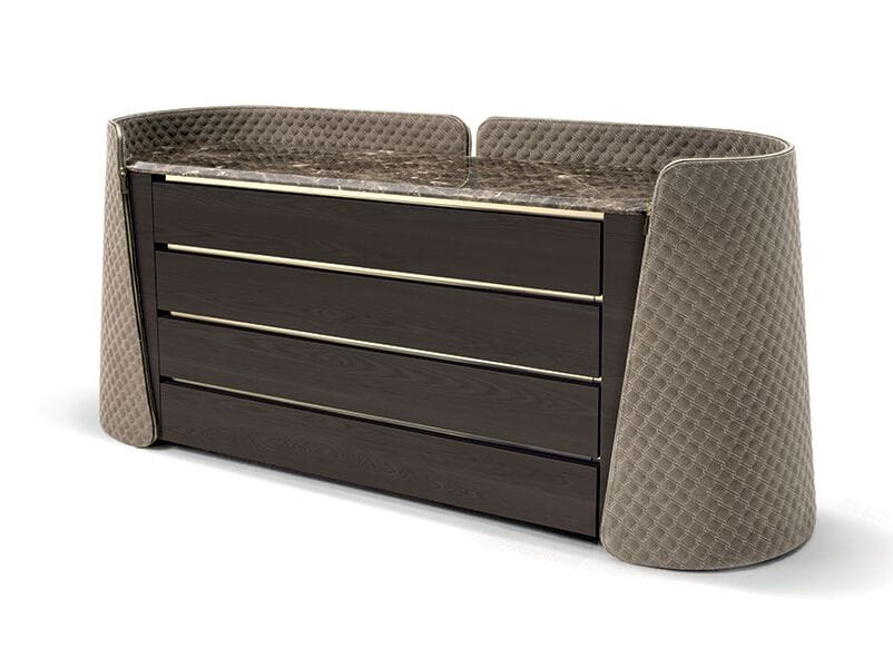 Деревянный комод с стеганым покрытием Vittoria Frigerio Contarini ARCH-00067053