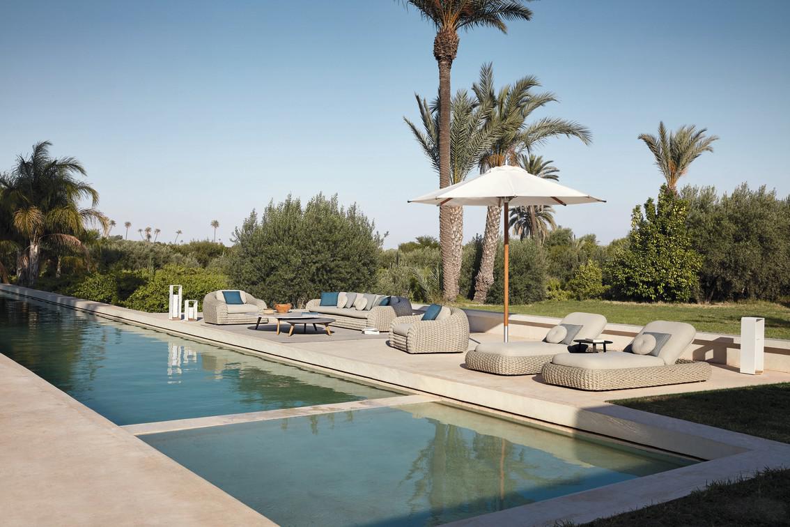 MNST988 Журнальные столики teak nero ⌀148см Manutti Torsa - Вид №4