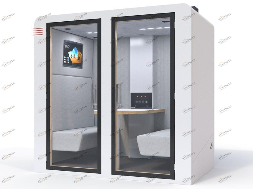 SBS Silence Business Solutions Акустическая будка с мультимедийным подключением на 4 человека Procyon sun-id-1514364