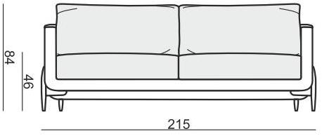 Sits Мягкий 3-х местный диван из ткани Jenny sun-id-1374825 - Вид №5