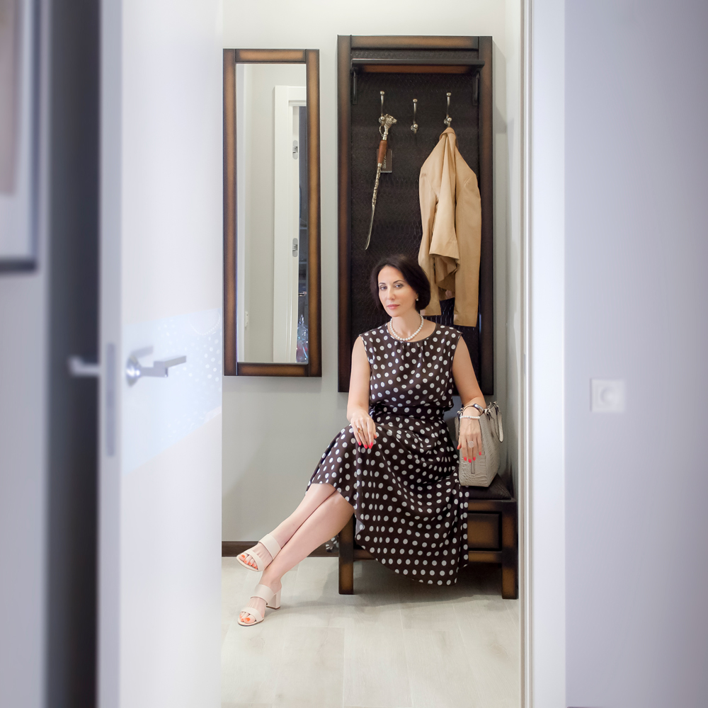 11166,11162 Настенная прихожая Лотос Комби 6/3 Орех Шоколад BOGACHO 4627138186893, 4627138171646 - Вид №1