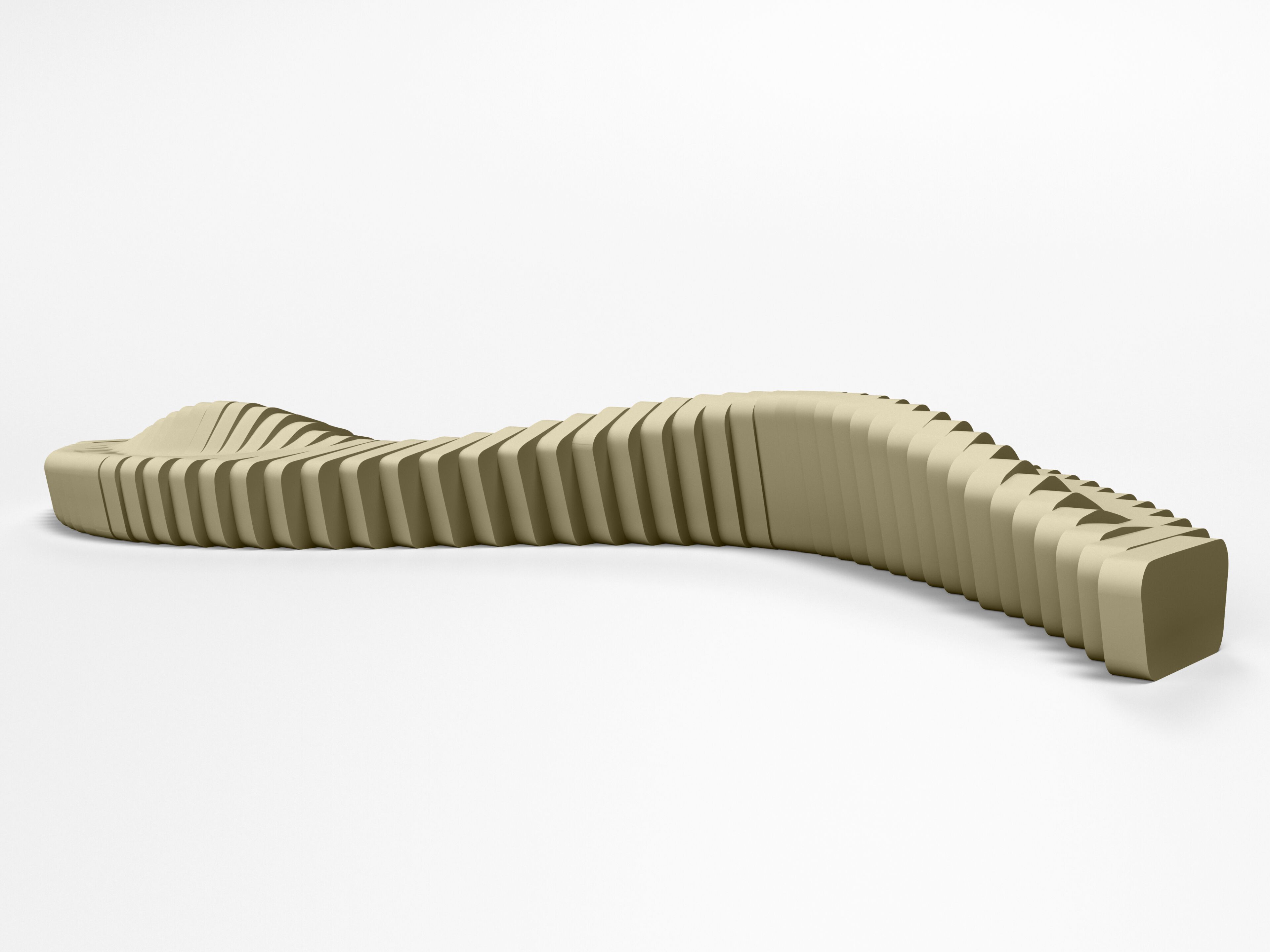 Модульный изогнутый диван с пенопластовым покрытием SIXINCH Cliffy ARCH-00045746