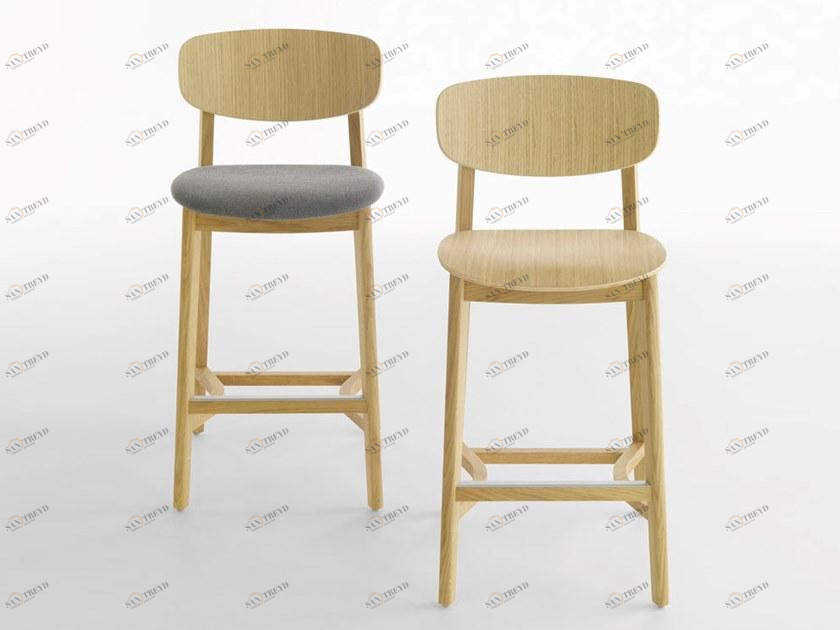 Crassevig Стул деревянный высокий обитый Lene sun-id-1438124