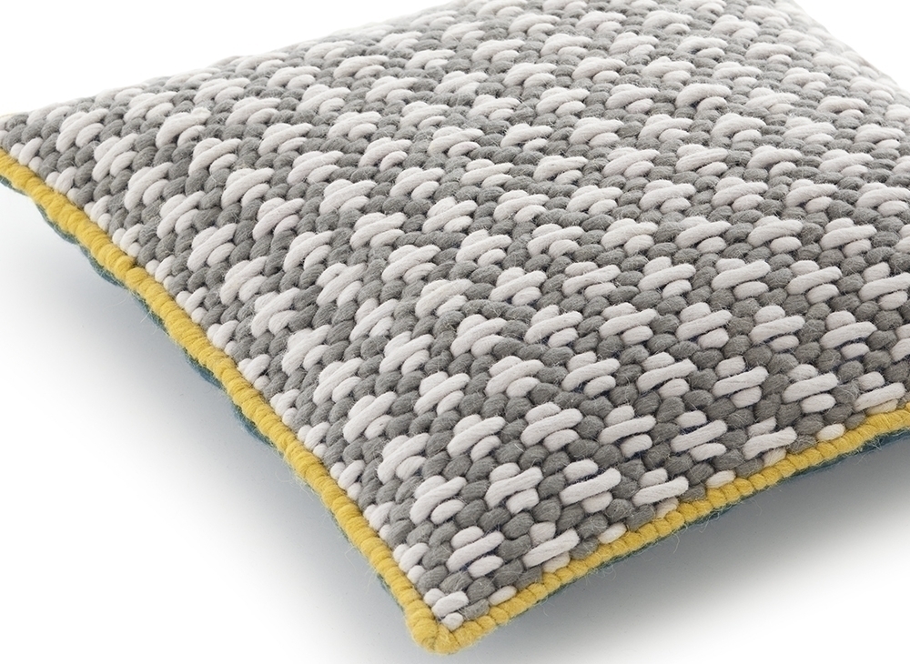 006124 Подушка Light grey - Blue 50x50 GAN Silai Silaï - Вид №2