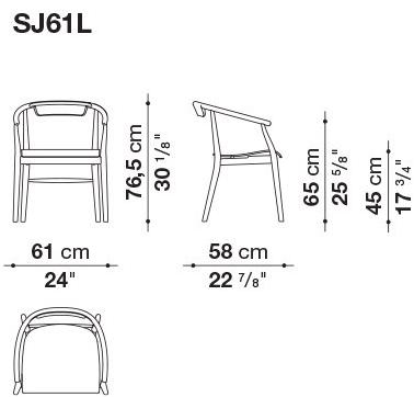 B&B Italia Деревянный стул с подлокотниками Jens sun-id-1412028 - Вид №4