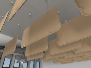 Акустическая подвесная панель из ПЭТ