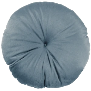 Подушка Бархат ø37 см цвет серо-голубой