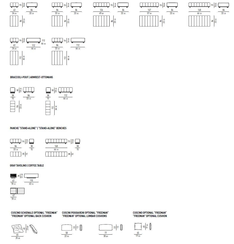 Ткань диван Minotti Freeman ARCH-00037099 - Вид №4