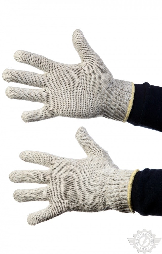 59095 Перчатки трикотажные ХБ 5-ти нитка  Средства защиты рук  размер Спецодежда 
