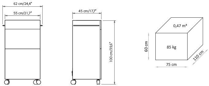Lemi Group Тележка для косметолога Carrelli 357 - Вид №1