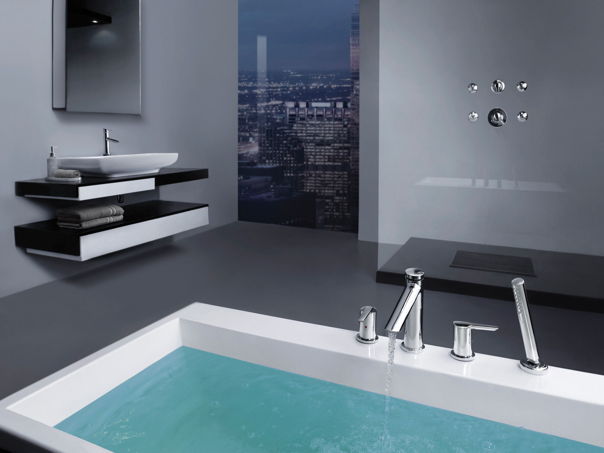 T17T061 Трим только для клапана серии TempAssure® 17T Delta Faucet Compel Хром  - Вид №1