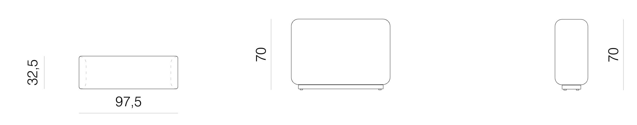 Угловой диван из ткани prostoria Klaster ARCH-00044043 - Вид №10