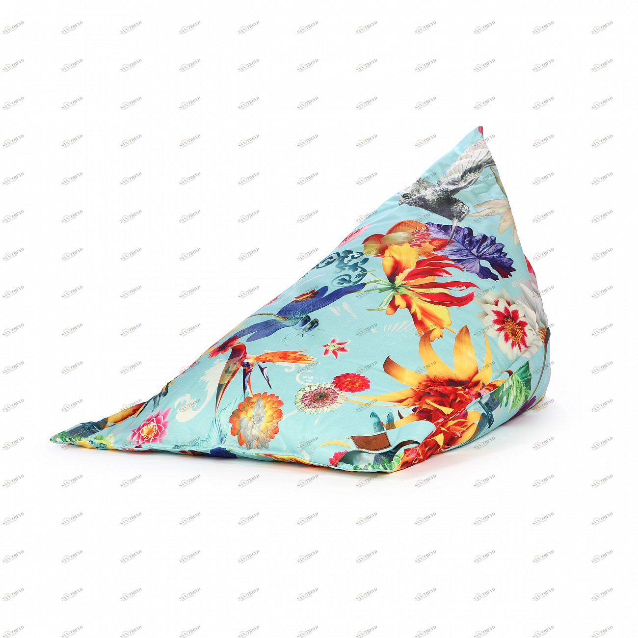 Пуф Luxembourg разноцветный LAZY LIFE PARIS ДИЗАЙНЕРСКИЕ 051193 Голубой;красный;оранжевый;разноцветный 