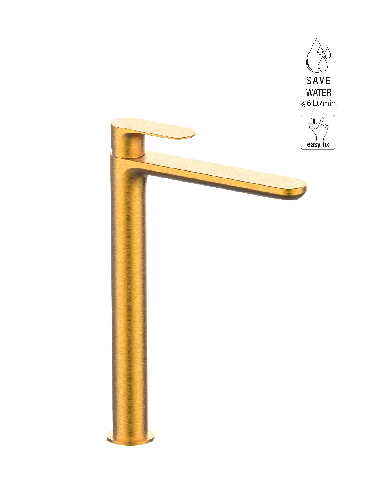 Высокий смеситель для раковины без слива Rubinetterie Frattini Lea ARCH-00096763 - Вид №12