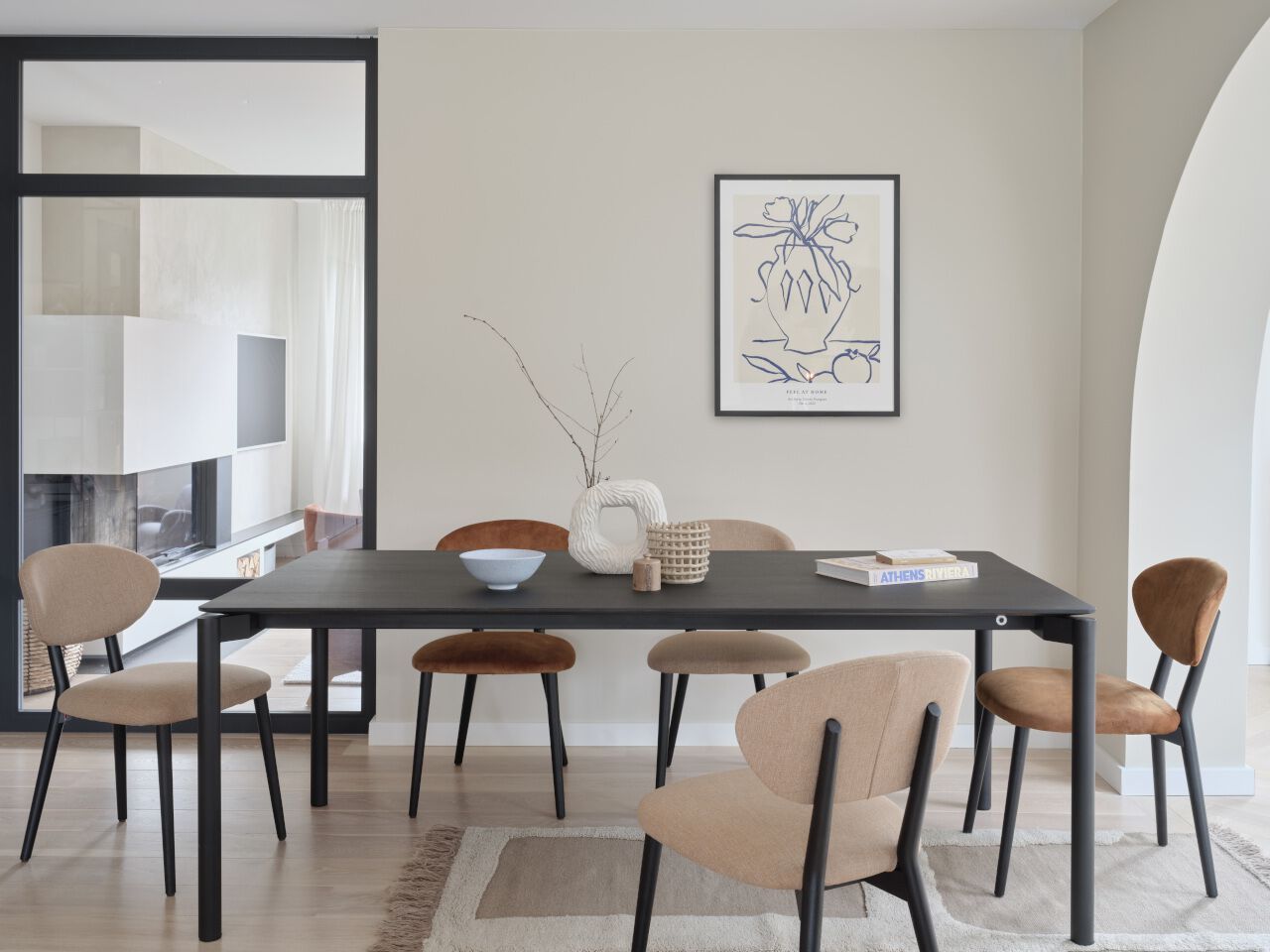 Мягкий стул из ткани без подлокотников Mobitec Toro ARCH-00006009 - Вид №1