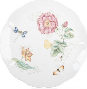 10524866 Lenox Тарелка обеденная Lenox "Бабочки на лугу.Стрекоза" 27,5см Фарфор