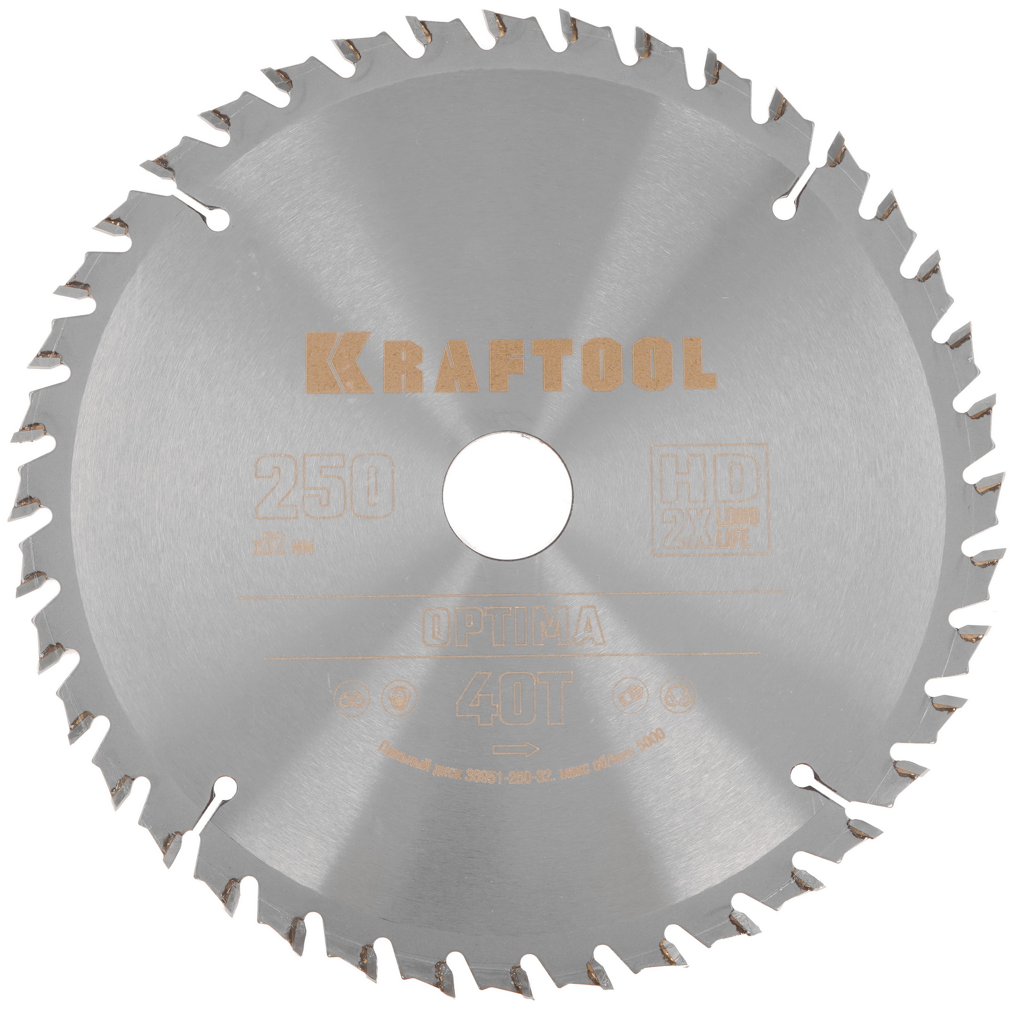 Диск пильный KRAFTOOL 36951-250-32 9107948 STDN-0047777