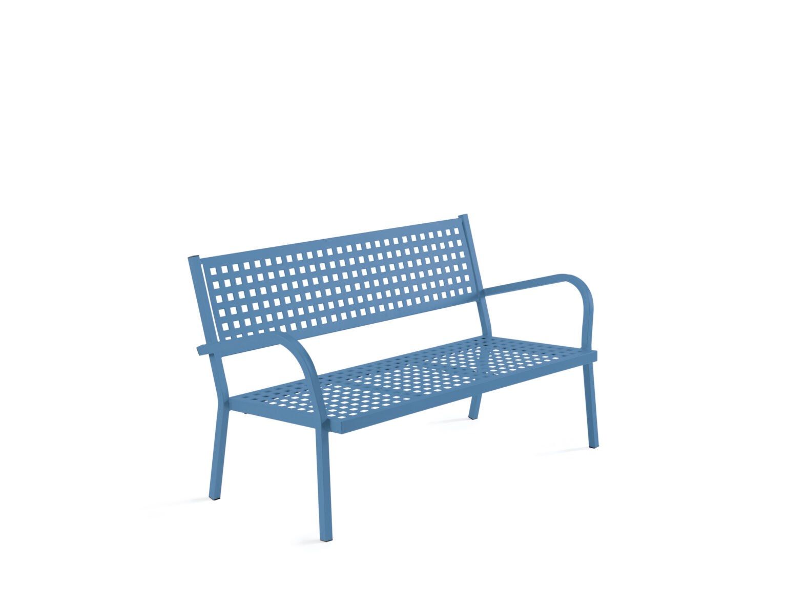 Металлическая садовая скамейка с подлокотниками Vermobil ARCH-00085459 - Вид №7