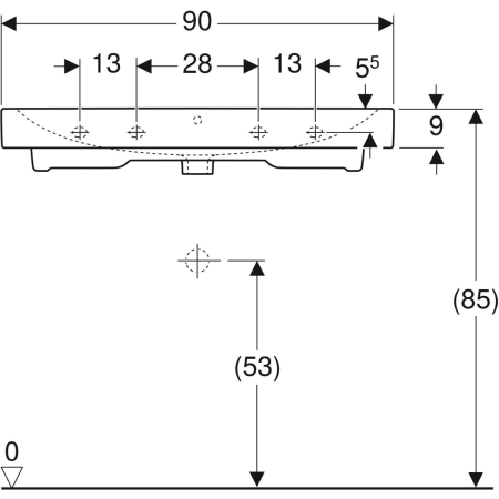 124093000 Раковина Geberit iCon Geberit  - Вид №32