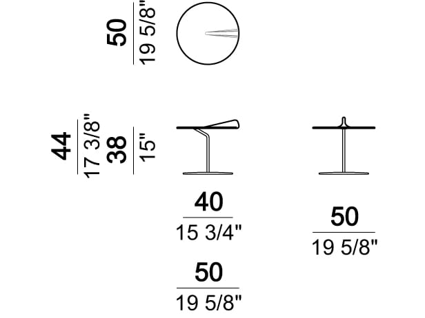 Круглый стеклянный журнальный столик Arketipo MAVERICK ARCH-00012039 - Вид №1