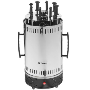 8171796 Электрошашлычница Delta DL-6701 серебристый