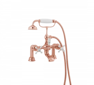 Gentry Home Смеситель для раковины от центра к центру 2 отверстия под смеситель 200 мм Chelsea Oro rosa GH101315