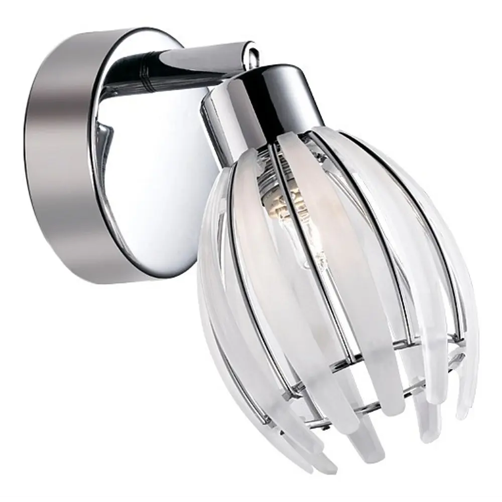 Спот Akra 1xG9x33 Вт, пластик, цвет хром/белый Santreyd STLM-2005655