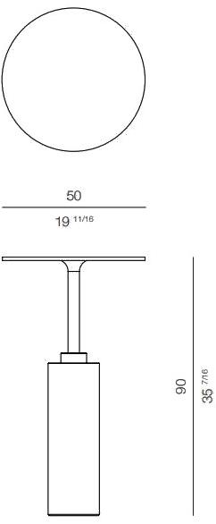 ROSSATO ARREDAMENTI Круглый высокий стол из мрамора black marquina Home sun-id-1441965 - Вид №3