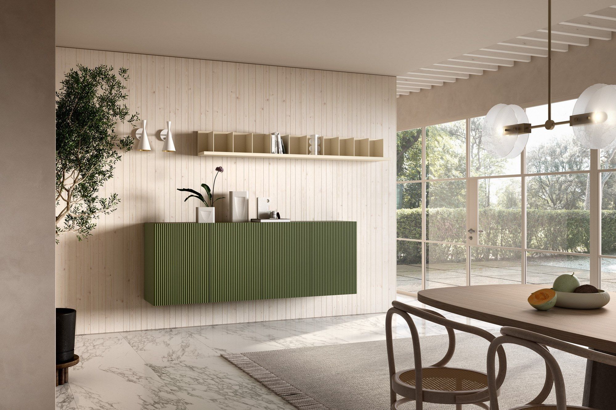 Деревянный шкаф с раздвижными дверями Capo d’Opera Aero ARCH-00074097 - Вид №2