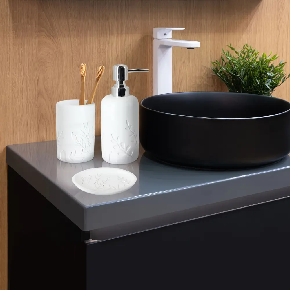 Дозатор для жидкого мыла Swensa Rame цвет белый STLM-2183546 - Вид №2