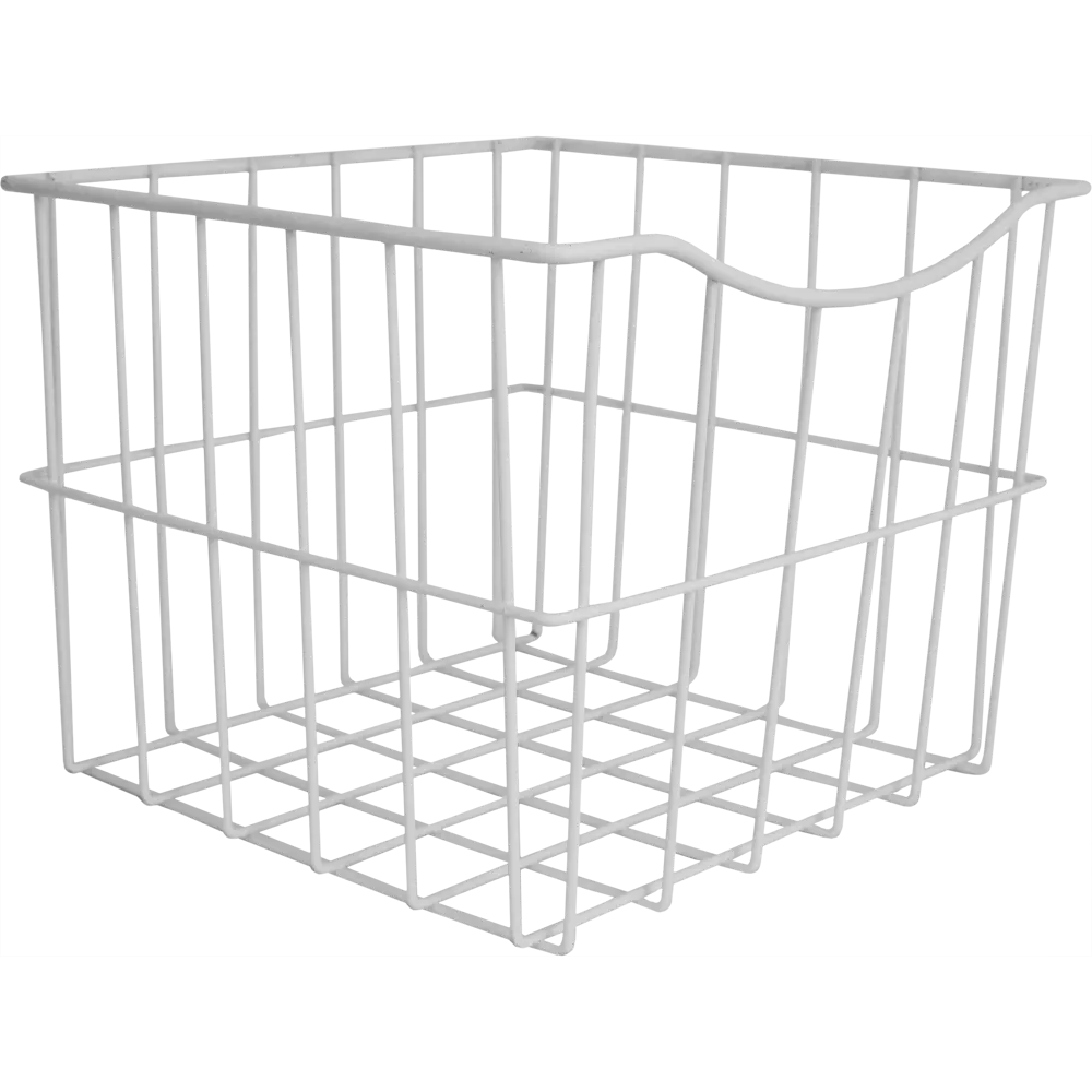 Корзина для белья в шкаф 25x25x20 см цвет белый Santreyd Ferro STLM-2141420