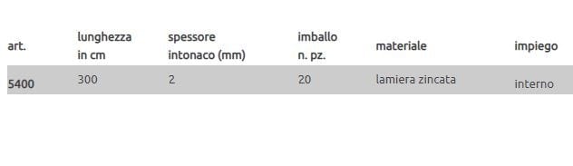 Профиль защитного выступа EDILFERRO TRAVEST ART. 5400 ARCH-00043950 - Вид №2