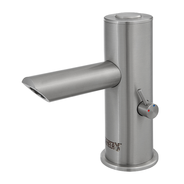 66923 Автоматический смеситель, удлиненный излив, пьезо, 24 В пост. SANELA 